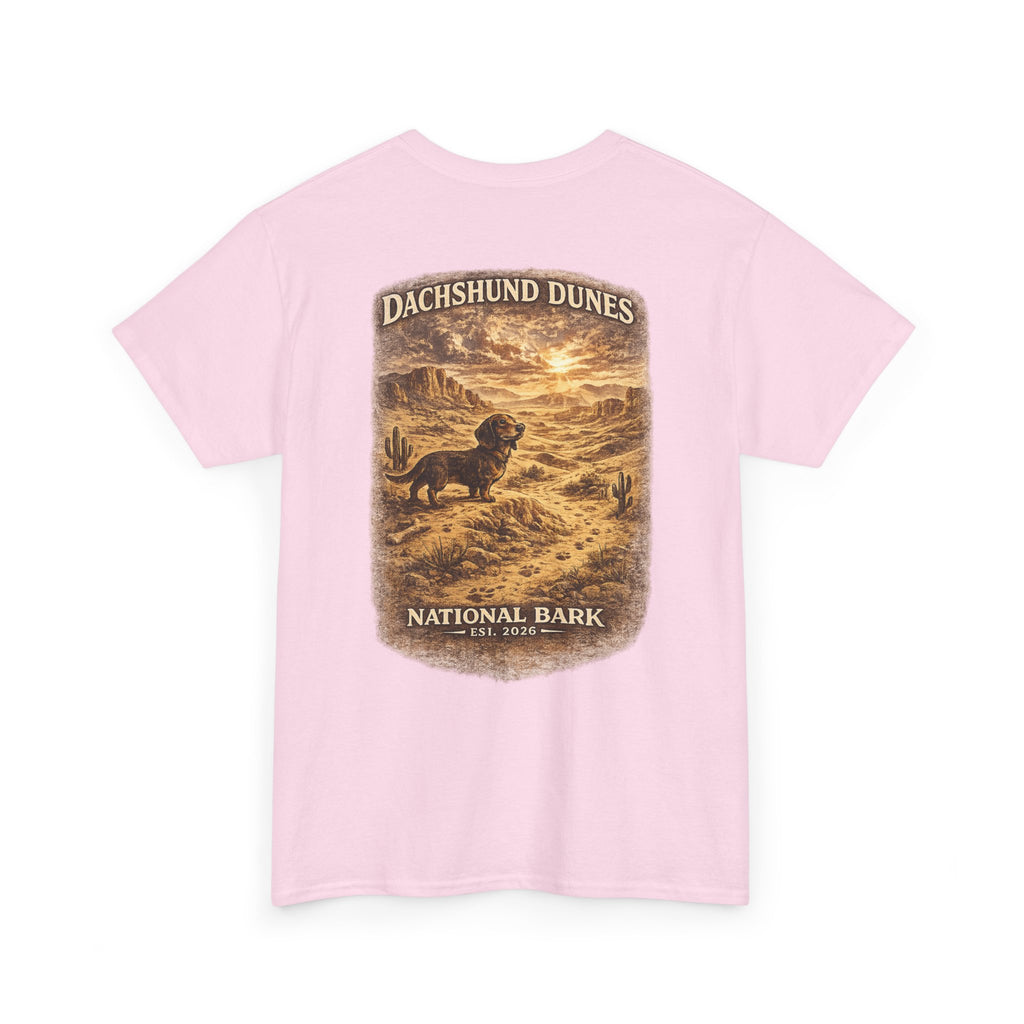 Dachshund Dunes National Barks Cotton Tee
