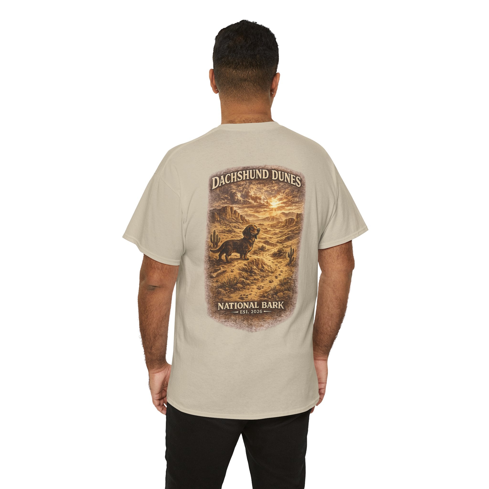 Dachshund Dunes National Barks Cotton Tee