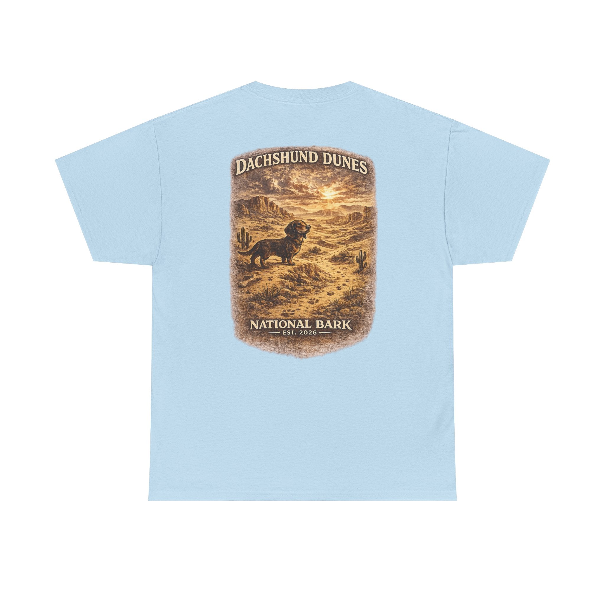 Dachshund Dunes National Barks Cotton Tee