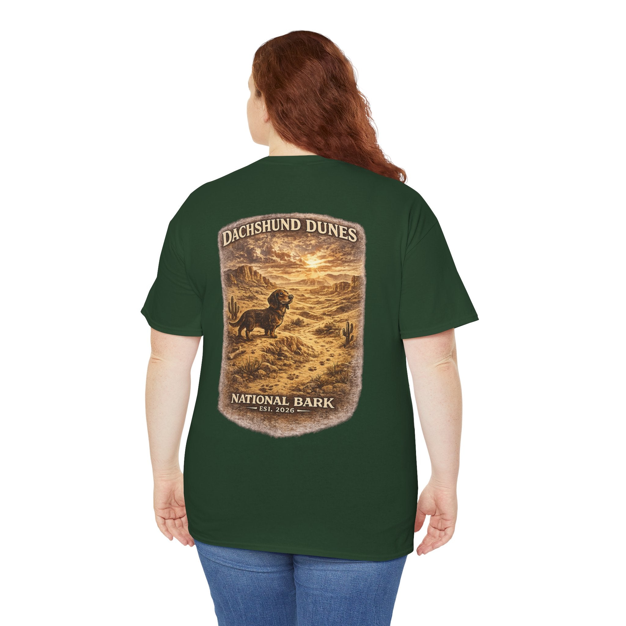 Dachshund Dunes National Barks Cotton Tee