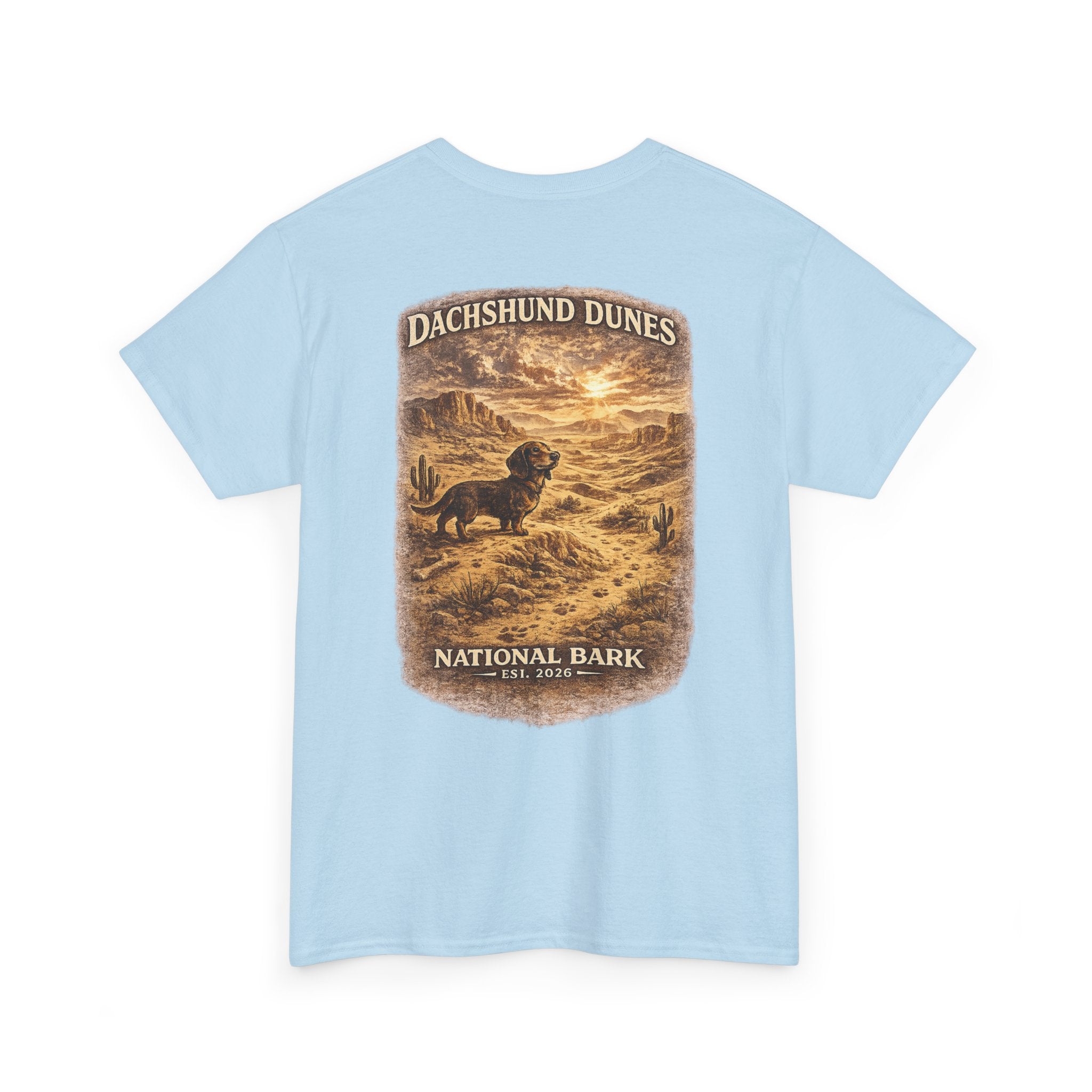 Dachshund Dunes National Barks Cotton Tee