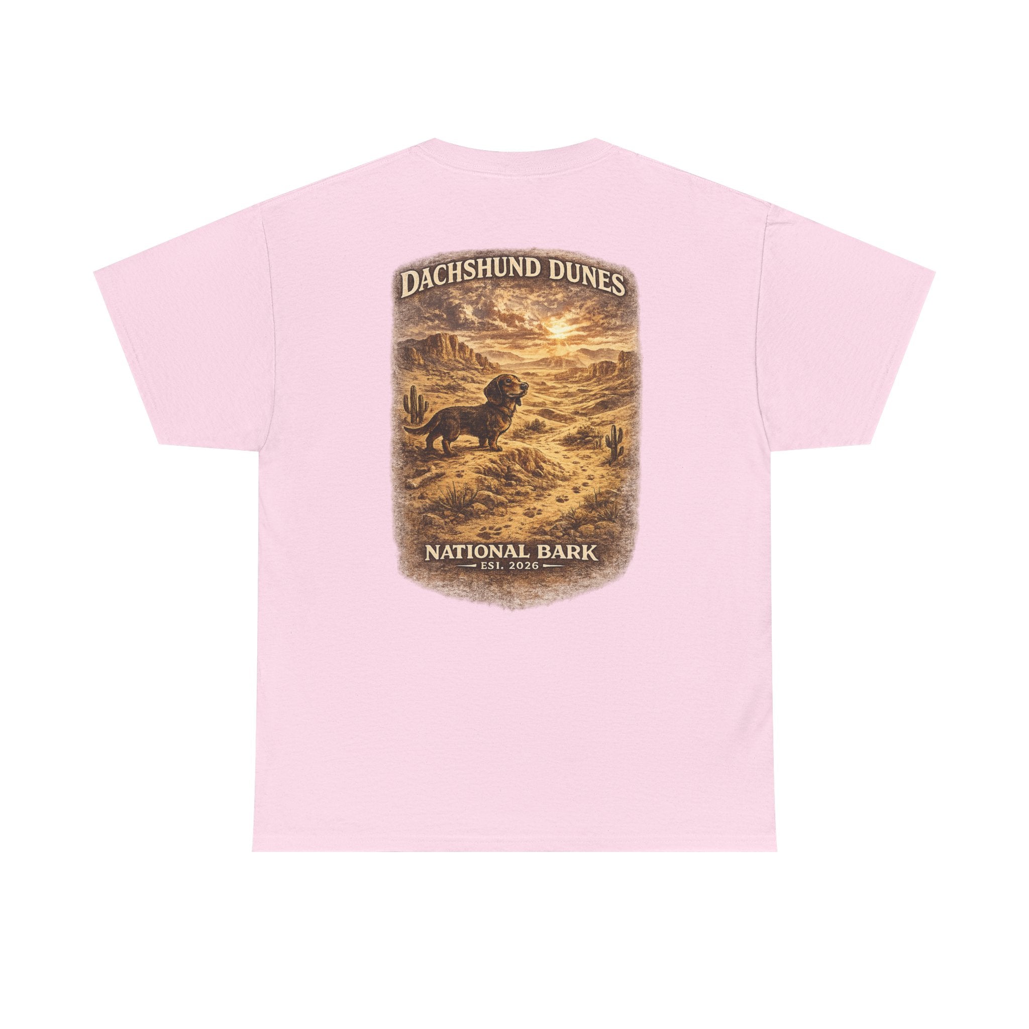 Dachshund Dunes National Barks Cotton Tee