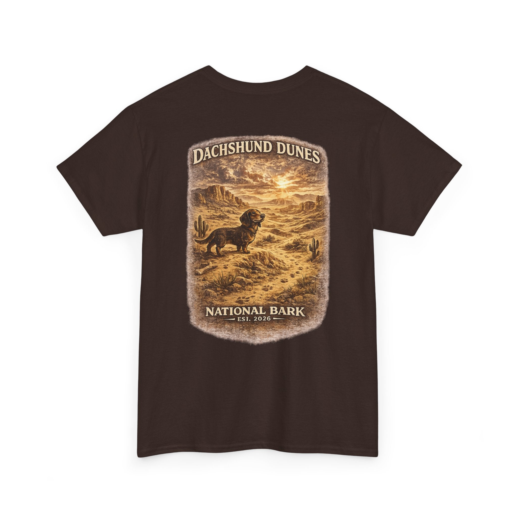 Dachshund Dunes National Barks Cotton Tee