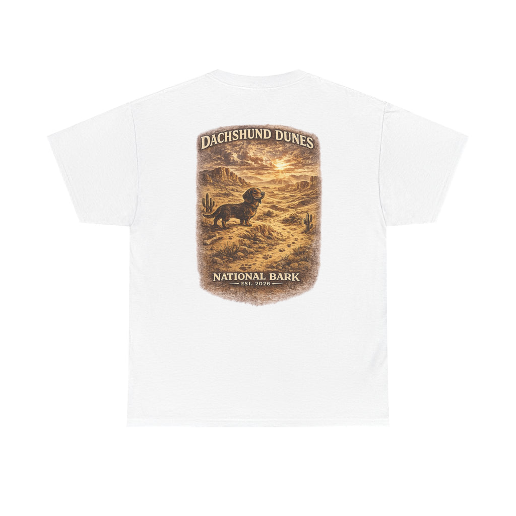 Dachshund Dunes National Barks Cotton Tee