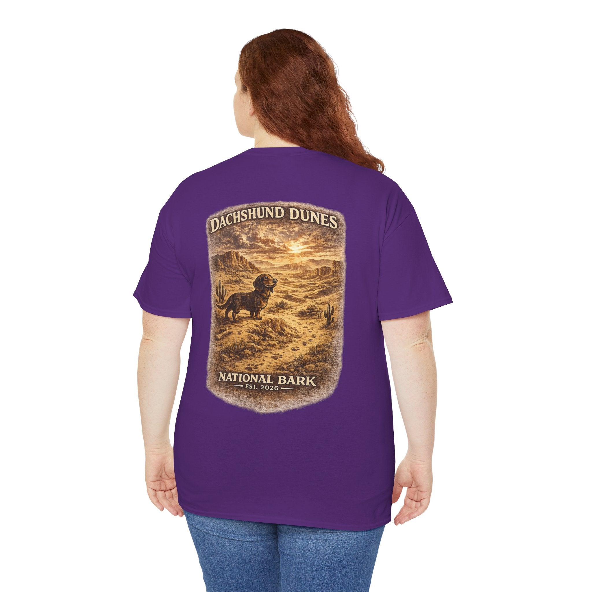 Dachshund Dunes National Barks Cotton Tee