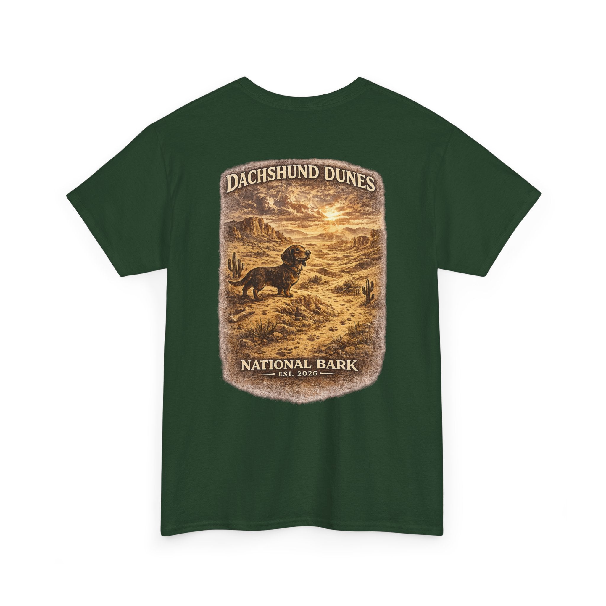Dachshund Dunes National Barks Cotton Tee