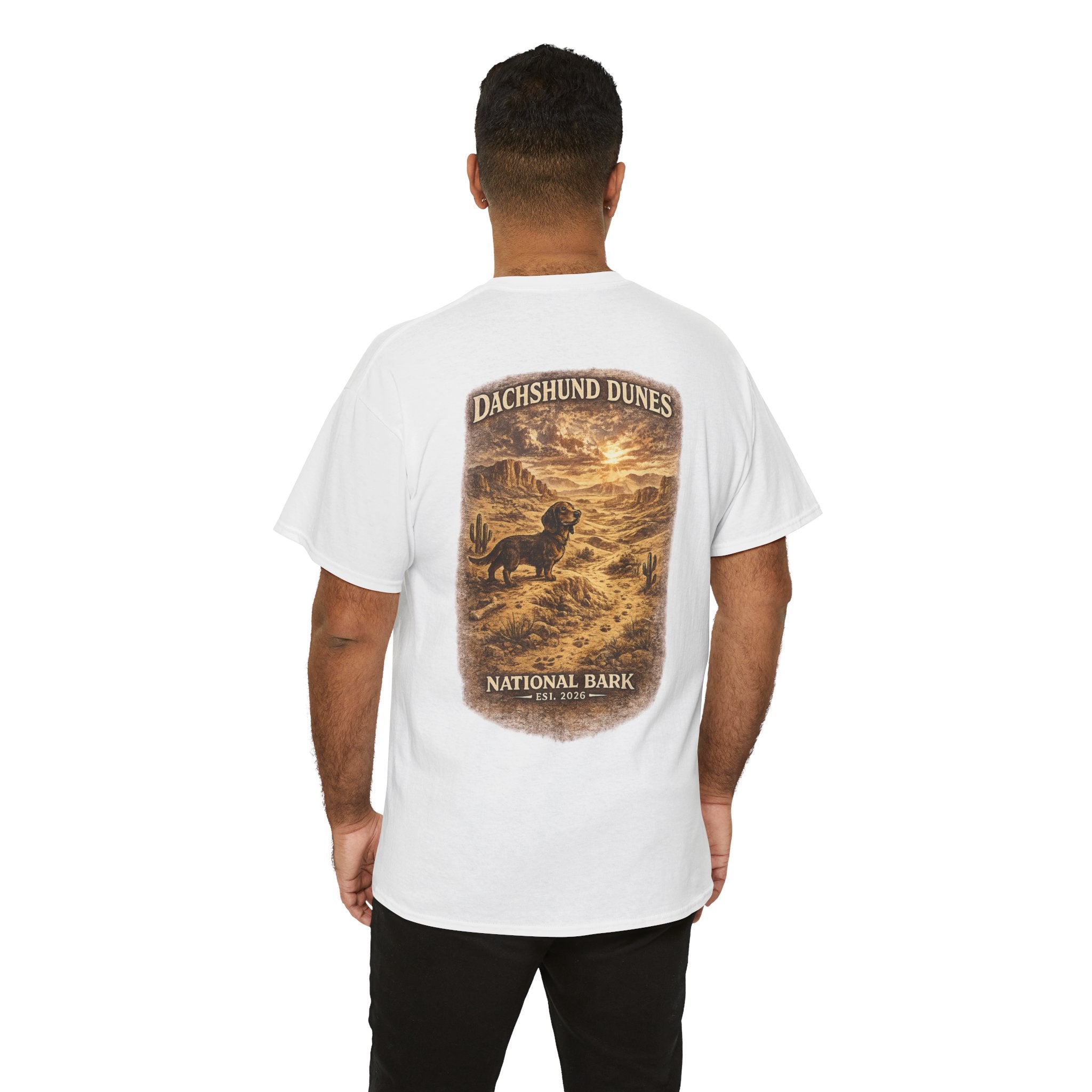 Dachshund Dunes National Barks Cotton Tee