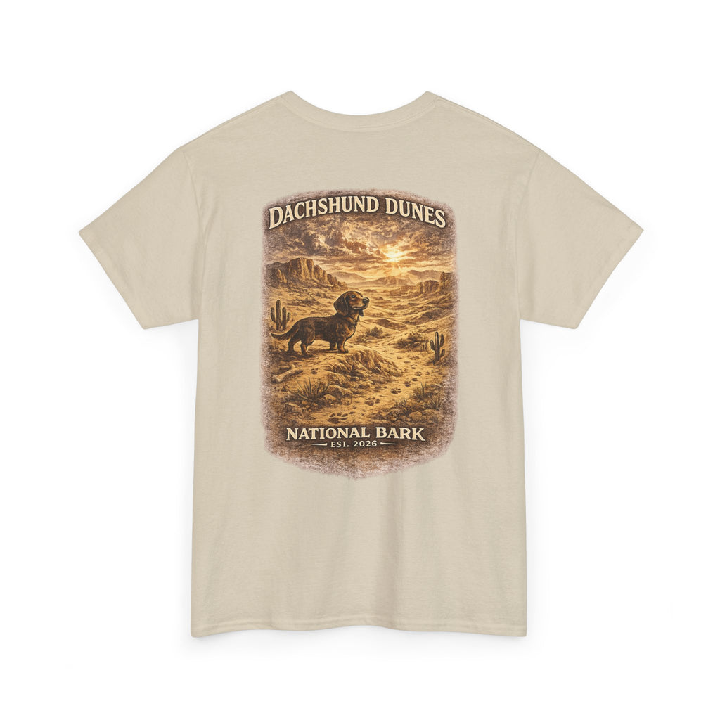 Dachshund Dunes National Barks Cotton Tee
