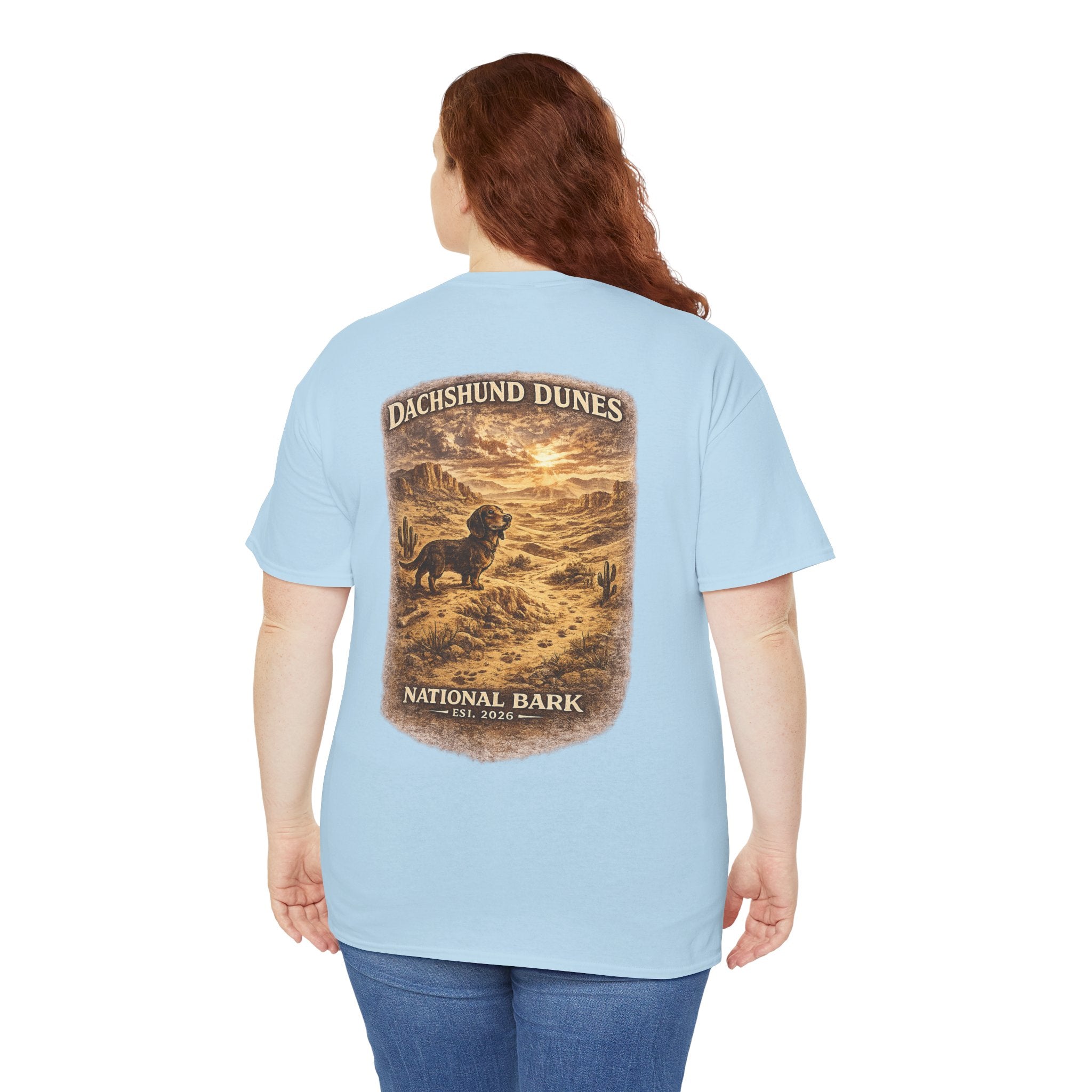 Dachshund Dunes National Barks Cotton Tee