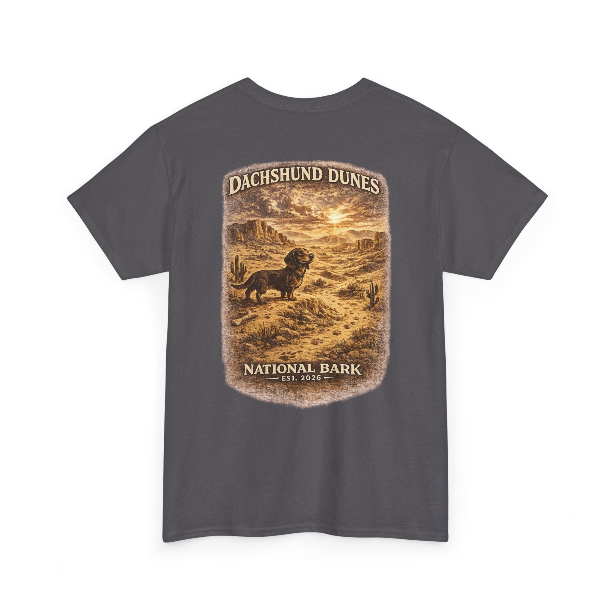 Dachshund Dunes National Barks Cotton Tee
