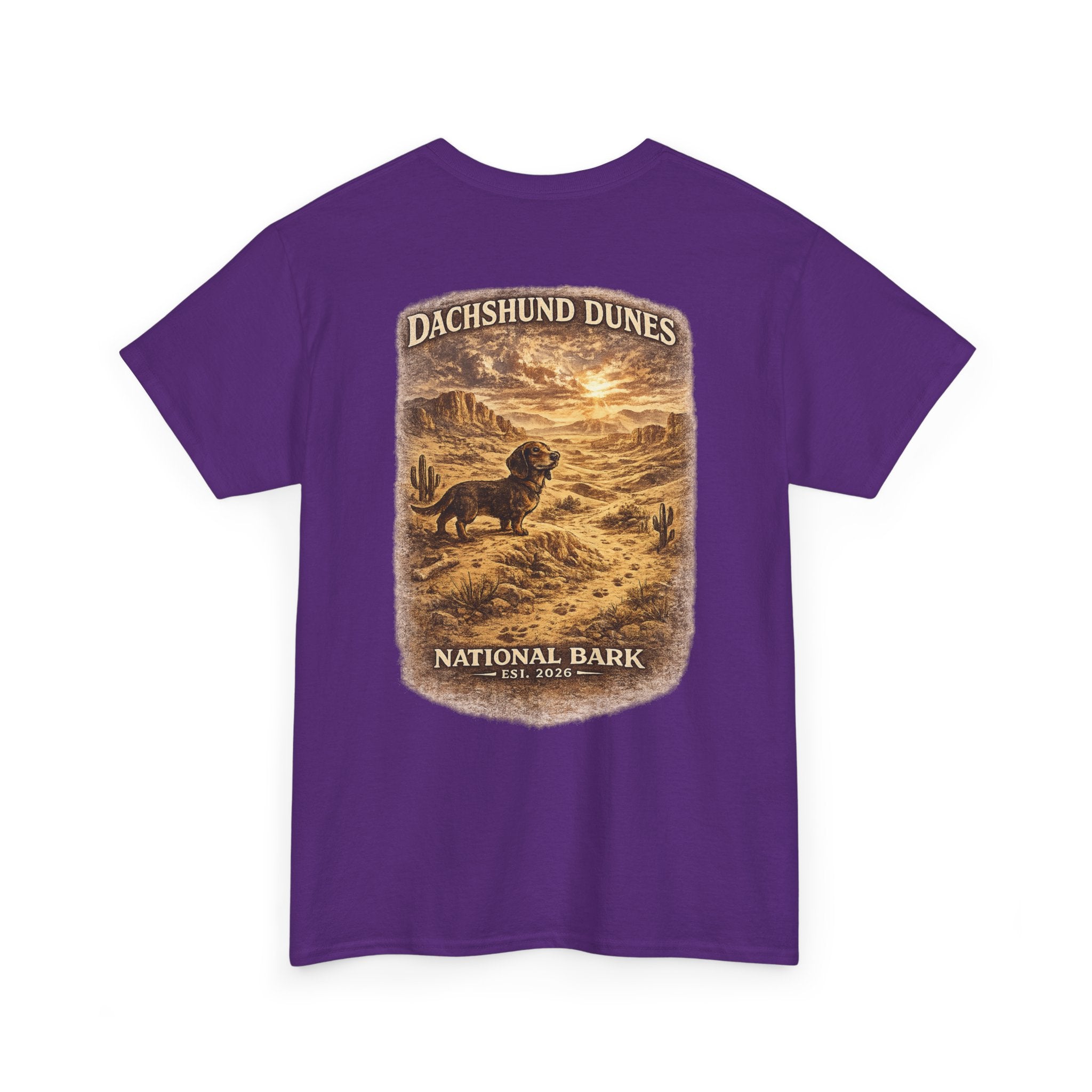 Dachshund Dunes National Barks Cotton Tee