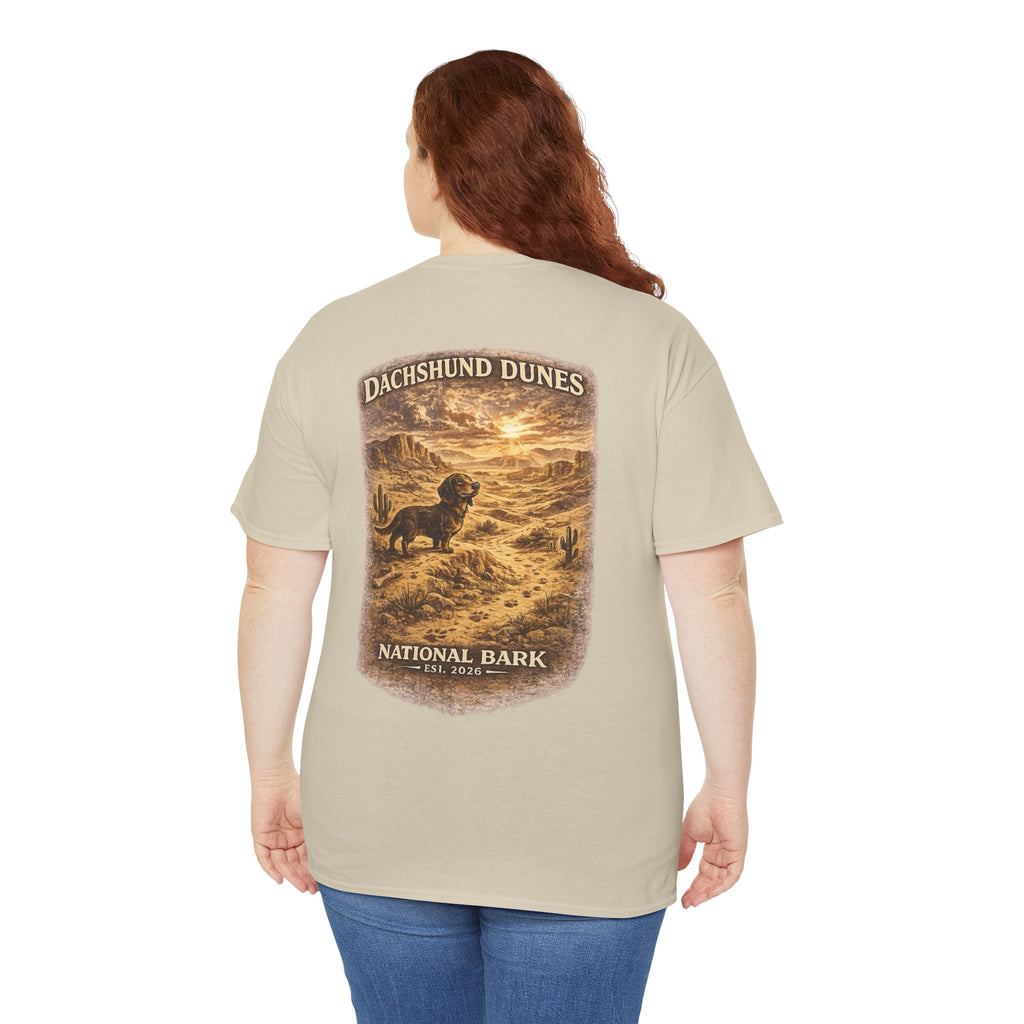 Dachshund Dunes National Barks Cotton Tee