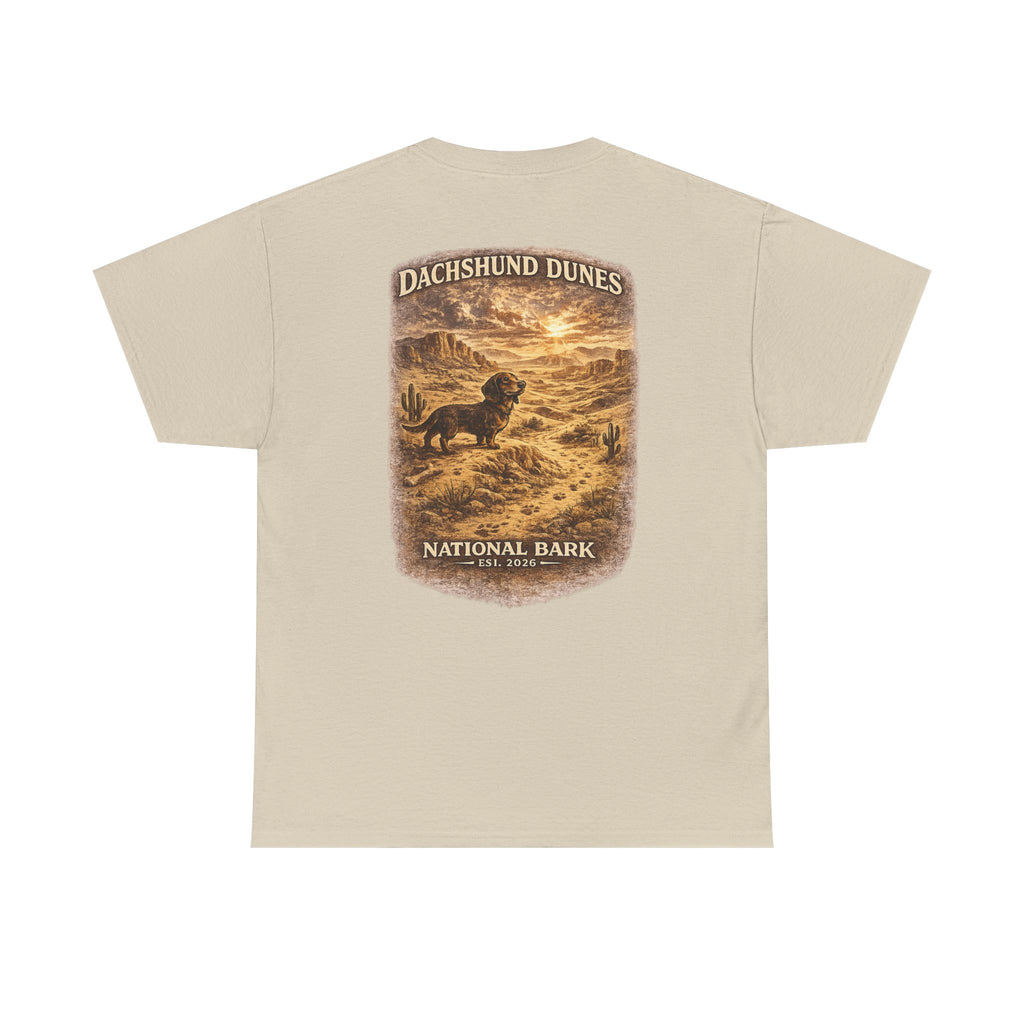 Dachshund Dunes National Barks Cotton Tee